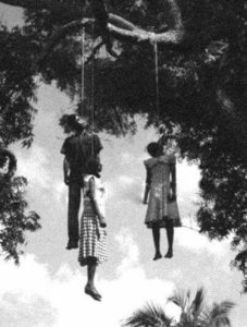 Hate black man hanging